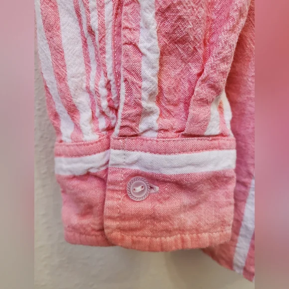 Denim & Co. Striped Yarn Dyed Woven Top - Picture 6 of 14